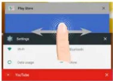 Play Store Settings Wi-Fi Bluetooth Delta usage YouTube