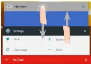 Play Store, Settings, Wi-Fi, Bluetooth, Data usage, More, YouTube