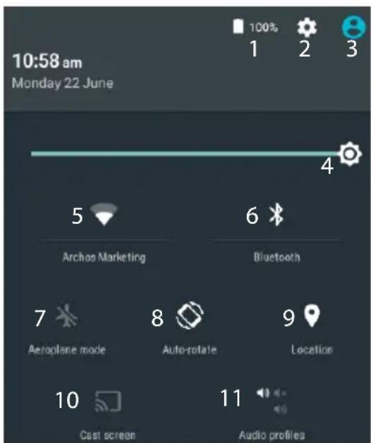 ARCHOS Xenon 80c - Die Android™ Benutzeroberfläche - 1