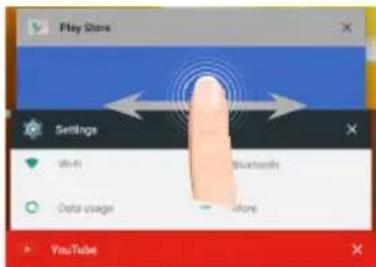Play Store Settings Wi-Fi Bluetooth Data usage Show YouTube