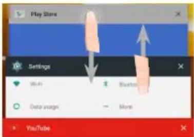 Play Store, Settings, Wi-Fi, Bluetooth, Data image, More, YouTube