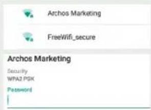 ARCHOS Xenon 80c - WiFi connection - 4