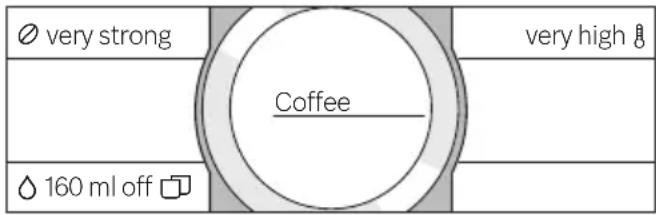 ø very strong Coffee very high 160 ml off
