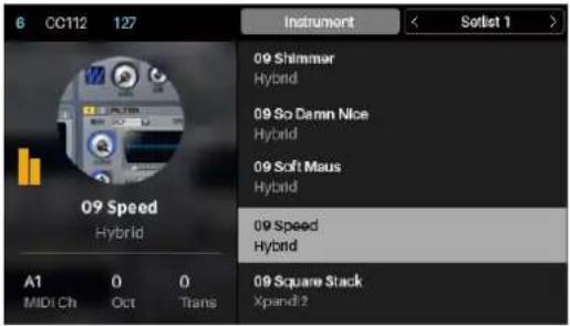 6 CC112 127 Instrument Setlist 1 09 Shimmar Hybrid 09 So Demn Nice Hybrid 09 Soft Maus Hybrid 09 Speed Hybrid 09 Square Stack Xpandi2 A1 0 0 MIDI Ch Oct Trans
