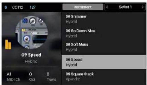 6 CC112 127 Instrument Setlist 1 09 Shimmer Hybrid 09 So Damn Nice Hybrid 09 Soft Maus Hybrid 09 Speed Hybrid 09 Square Stack Xpandl2 A1 0 0 MIDI Ch Oct Trans