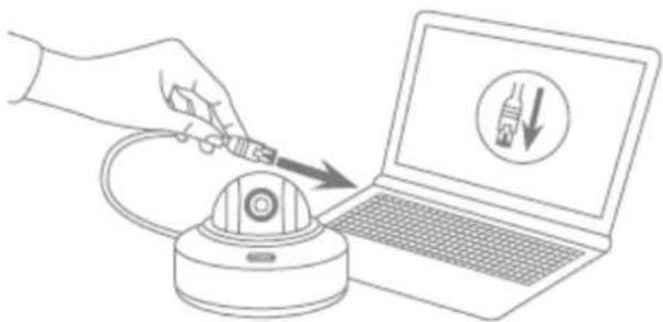 ABUS TVIP41660 - Connecting the network camera directly to a PC/laptop - 1