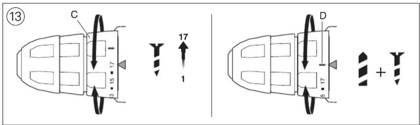 ⑬ C 17 1 3 15 D 5 17 +