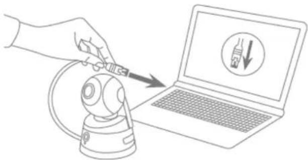 ABUS TVIP21560 - Collegamento diretto della telecamera di rete a un PC/laptop - 1