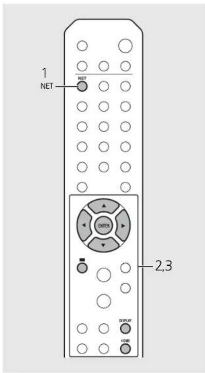 1 NET 2,3 DISPLAY HOME