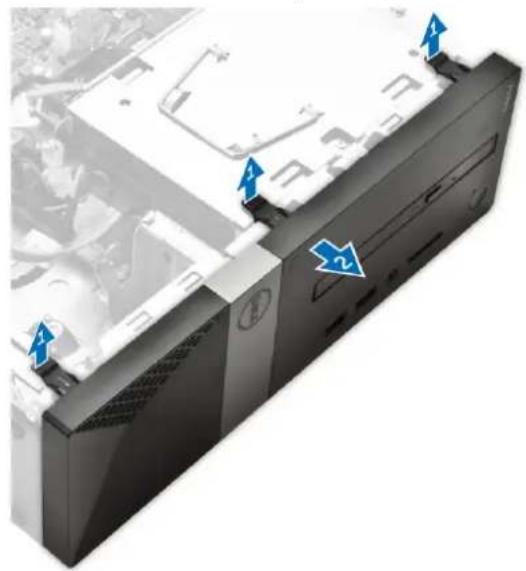 DELL Vostro 3252 - Retrait du cadre avant - 1