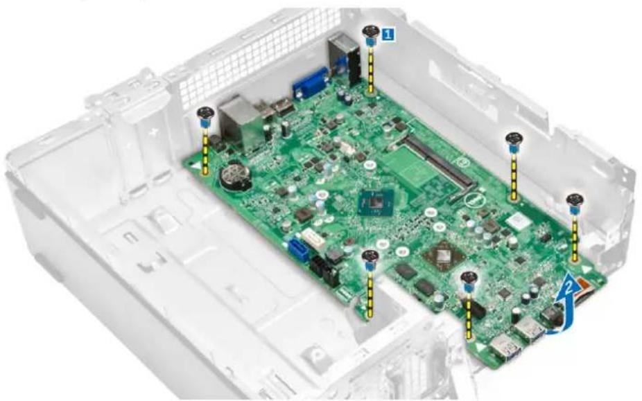 DELL Vostro 3252 - Retrait de la carte système - 3