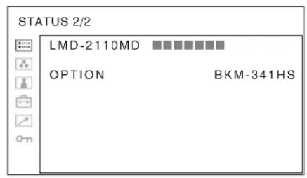 STATUS 2/2 LMD-2110MD ■■■■■■■■■■■ OPTION BKM-341HS