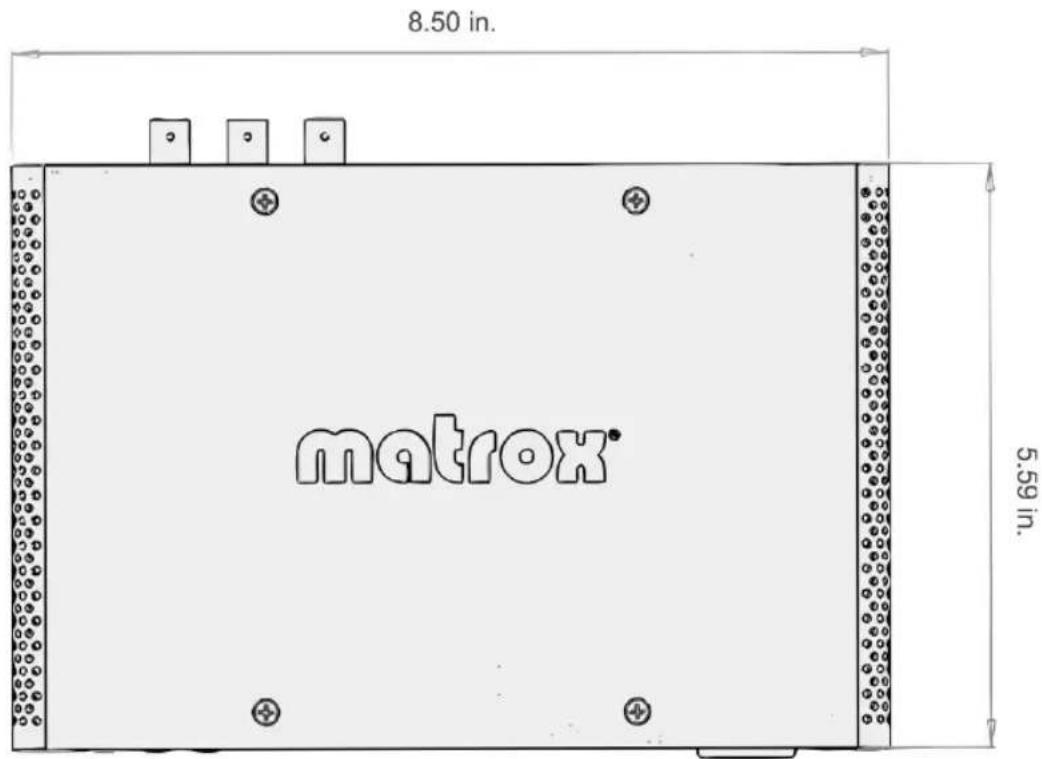 8.50 in. matrox® 5.59 in.