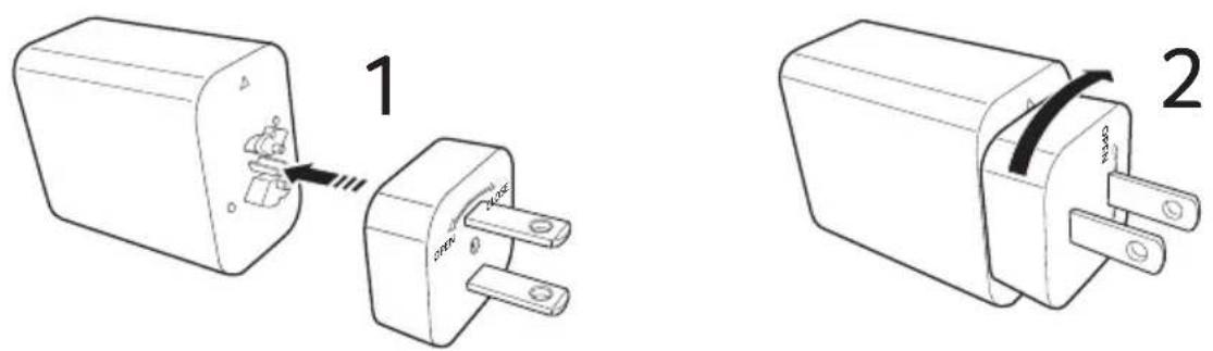 Technical diagram showing two types of electrical connectors with labeled parts and connection arrows