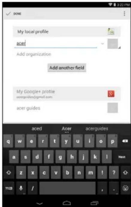 DOLE My local profile aced Add organization Add another field My Google+ profile acerguides@gmail.com acer guides aced Acer acerguides