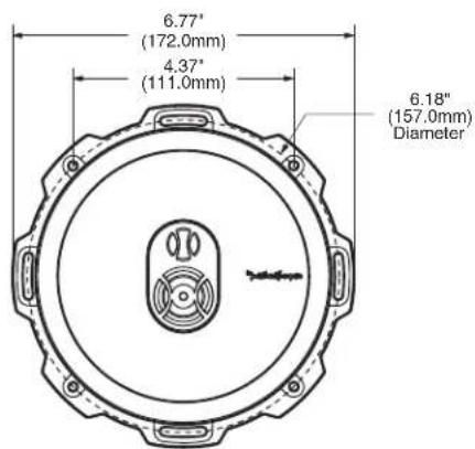6.77" (172.0mm) 4.37" (111.0mm) 6.18" (157.0mm) Diameter