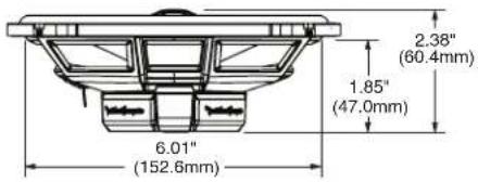2.38" (60.4mm) 1.85" (47.0mm) 6.01" (152.6mm)