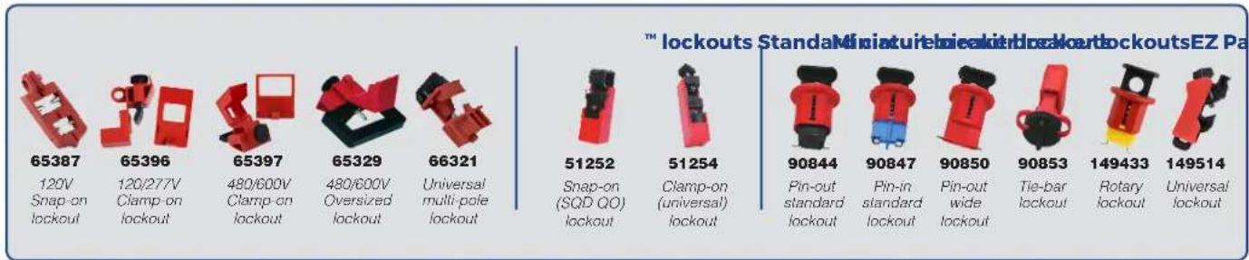 BRADY BMP21-PLUS - Circuit Breaker Lockout Reference Guide - 1