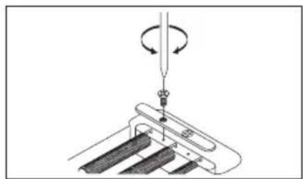 Diagram of a mechanical assembly with a rotating component and base plate (no text or symbols)