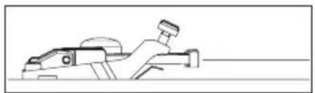 Simple line drawing of a mechanical device with no text or symbols