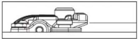 Line drawing of a truck in profile view (no text or symbols)