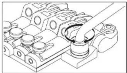 Technical line drawing of a mechanical assembly with no visible text or symbols