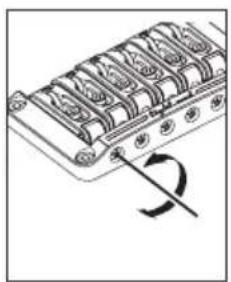 Diagram of a mechanical component with a curved arrow indicating rotation (no text or symbols)