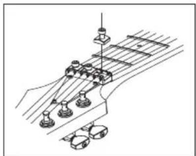 Technical line drawing of a mechanical assembly with no visible text or symbols