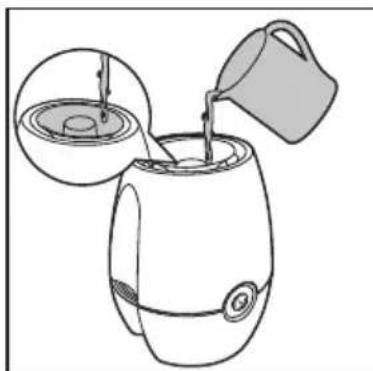 PHILIPS HU4901 - Remplissage sans enlever le réservoir d'eau - 4
