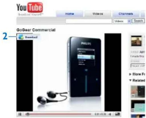 YouTube Broadcast Yourself™ Home Video Channels Search GoGear Commercial Download PHILIPS