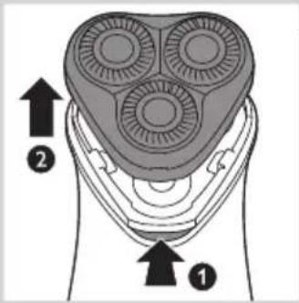 PHILIPS CP9239 - Einmal wöchentlich: Schereinheit und Haarauffangkammer - 2