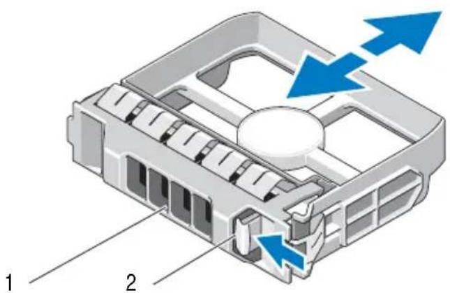 DELL PowerVault MD3600f - Removing a Hard-Drive Blank - 2