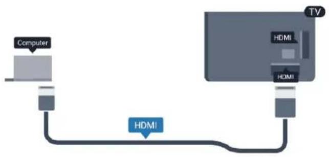 graph TD A["Computer"] --> B["HDMI"] B --> C["TV"] style A fill:#f9f,stroke:#333 style C fill:#bbf,stroke:#333