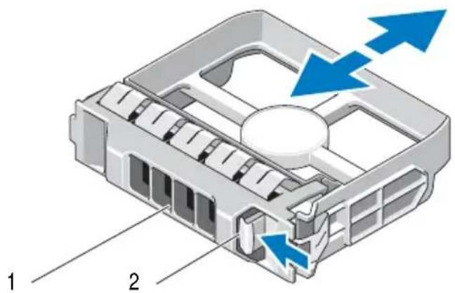 DELL PowerVault MD3220 - Removing a Hard-Drive Blank - 2