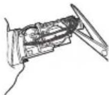 Technical line drawing of a mechanical assembly or device (no visible text or symbols)