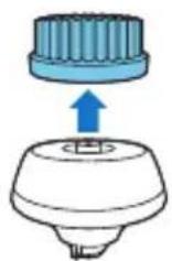 PHILIPS Series 9000 S9112 - Replacing the cleansing brush attachment - 1