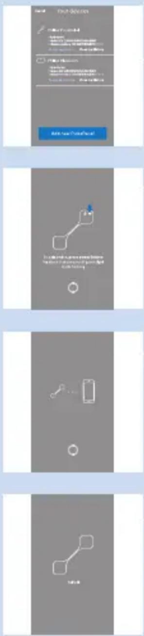 Mobile app interface screenshot showing a login panel with Chinese text and four action icons for phone usage.