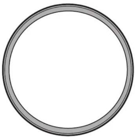 Simple circular ring shape with no text or symbols