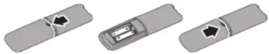 PHILIPS Brilliance 240B4QPYEG - Batterien installieren oder ersetzen: - 1