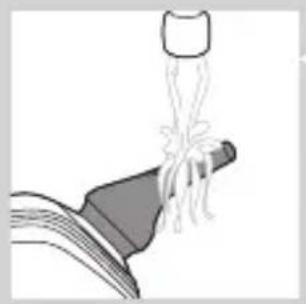 Illustration of a showerhead spraying water with a pipe (no text or symbols)