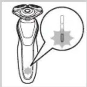 Illustration of a hairdryer with a magnified inset showing internal structure (no text or symbols)