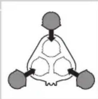 graph TD A["Top Unit"] --> B["Central Process Unit"] B --> C["Bottom Unit"] B --> D["Bottom Unit"] style A fill:#ccc,stroke:#333 style B fill:#fff,stroke:#333 style C fill:#ccc,stroke:#333 style D fill:#ccc,stroke:#333