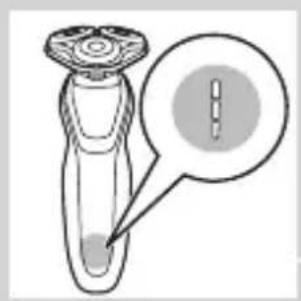 PHILIPS SHAVER Series 5000 S5520 - 電池充滿電 - 1