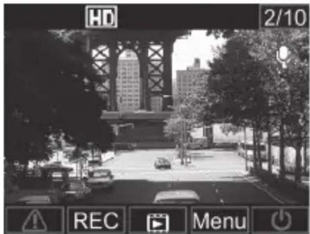 HD 2/10 REC Menu