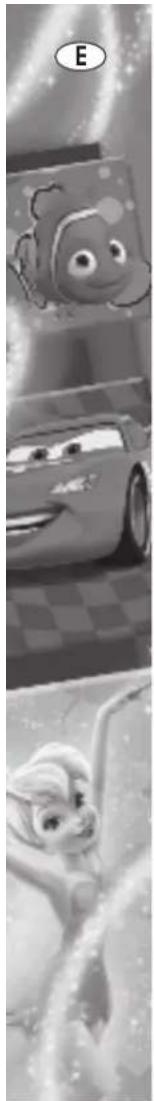 Three-panel grayscale illustration of cartoon characters: a smiling car, a smiling car with eyes, and a girl in motion (no text or symbols)