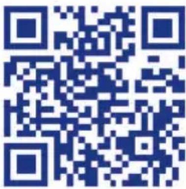Blue QR code image, scannable for digital information retrieval