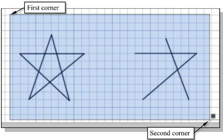 First corner Second corner