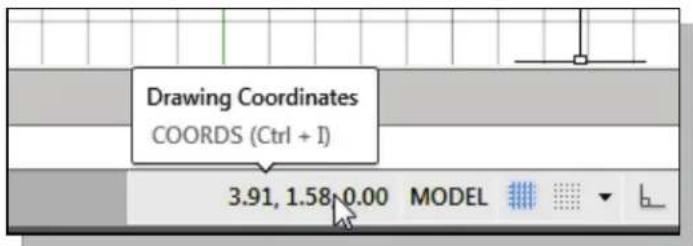 Drawing Coordinates COORDS (Ctrl + I) 3.91, 1.58 0.00 MODEL