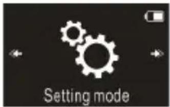 Setting mode