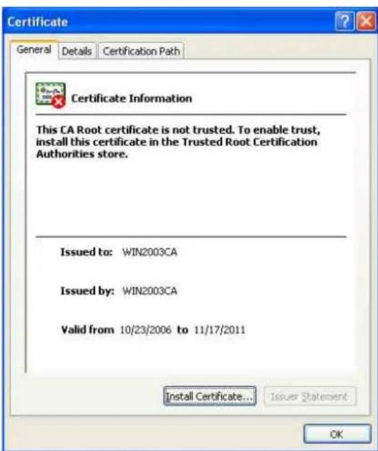 SONY SRG-300SEW - Comment installer le certificat CA - 1